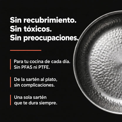 Sin recubrimiento, sin tóxicos, sin preocupaciones